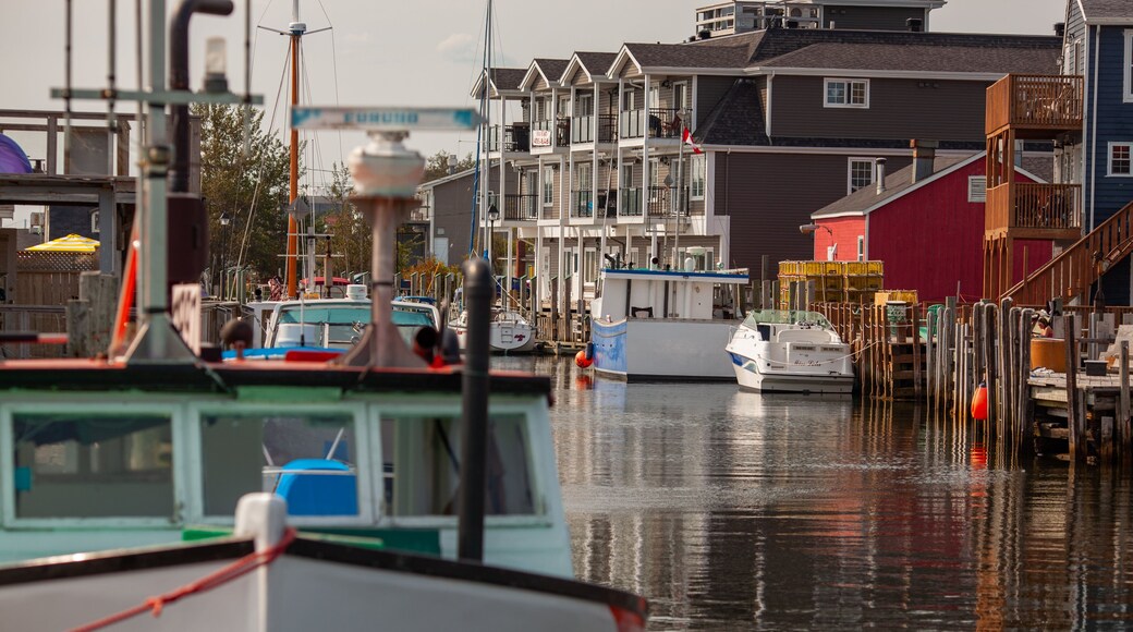 Fisherman\'s Cove which includes a bay or harbor