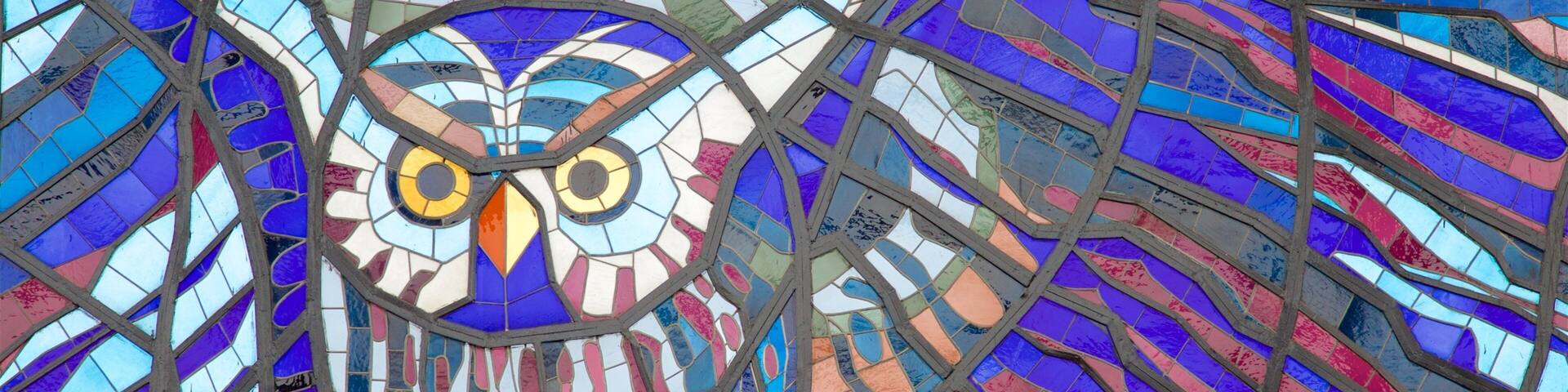 The Cosmovitral featuring art