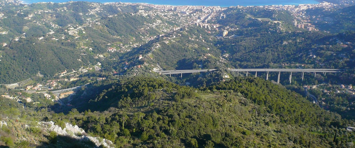 Menton from St. Agnès bunker