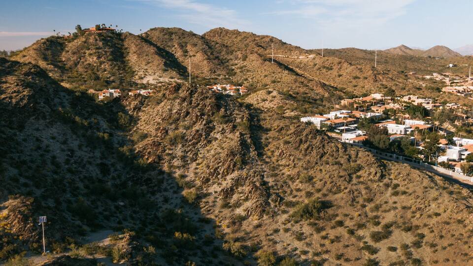 North Mountain which includes mountains, landscape views and a small town or village