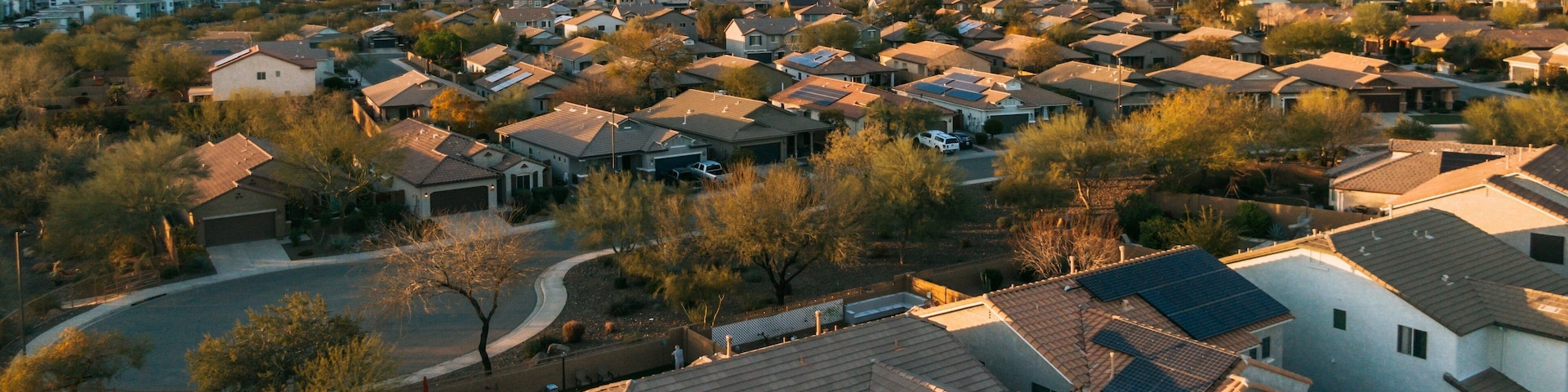 Deer Valley featuring landscape views, a small town or village and a sunset