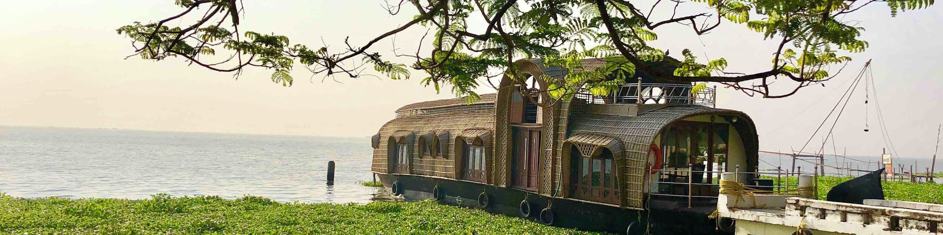 Rent a Houseboat and Cruise along the backwaters of Vembanad Lake. Highly recommended