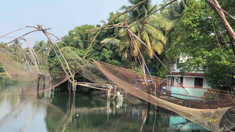 We were lucky enough to see these fishing nets in action. So interesting. I love seeing old traditions still being used today.