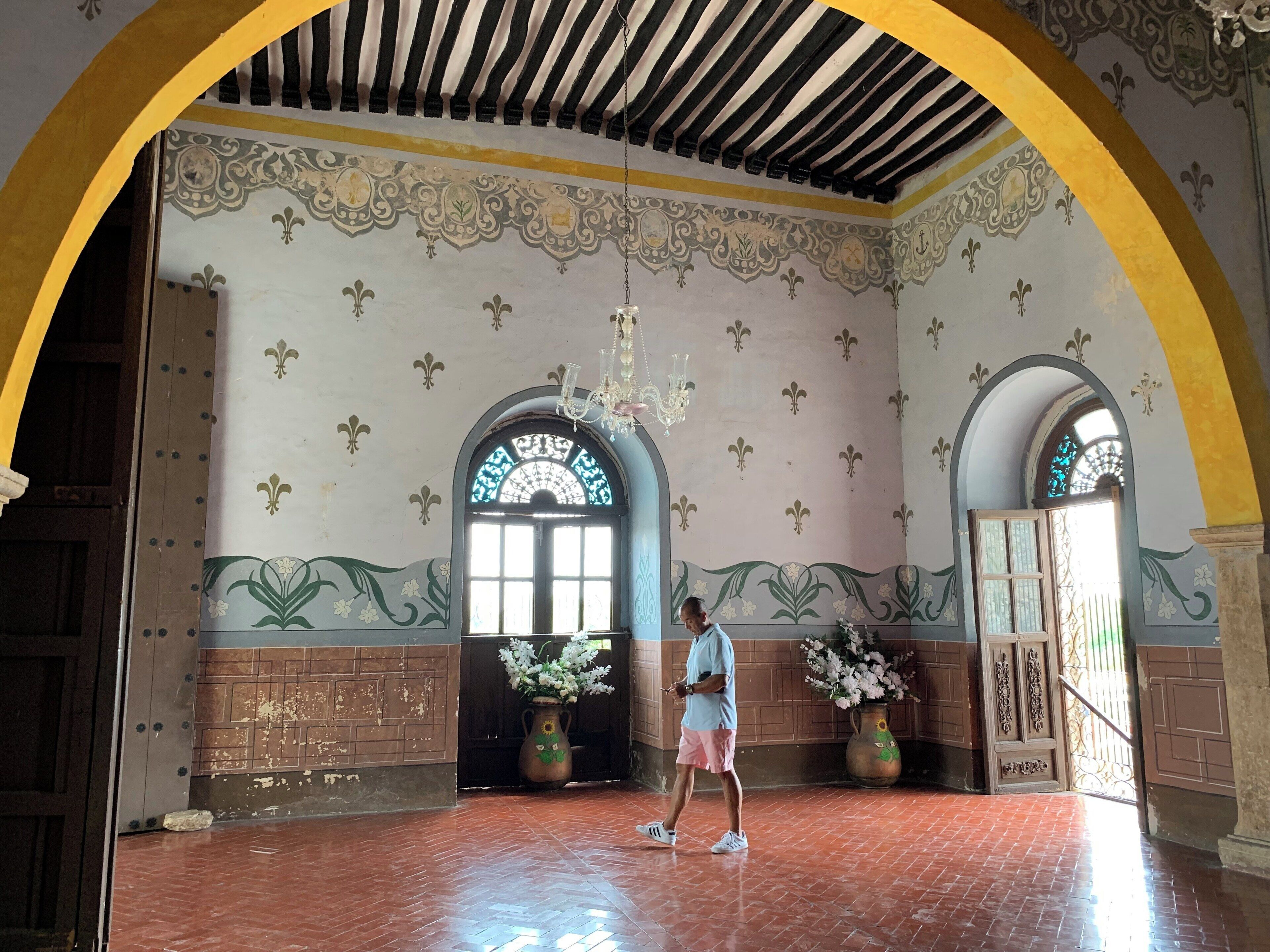 El interior del convento en Izamal Yucatán Mèxico