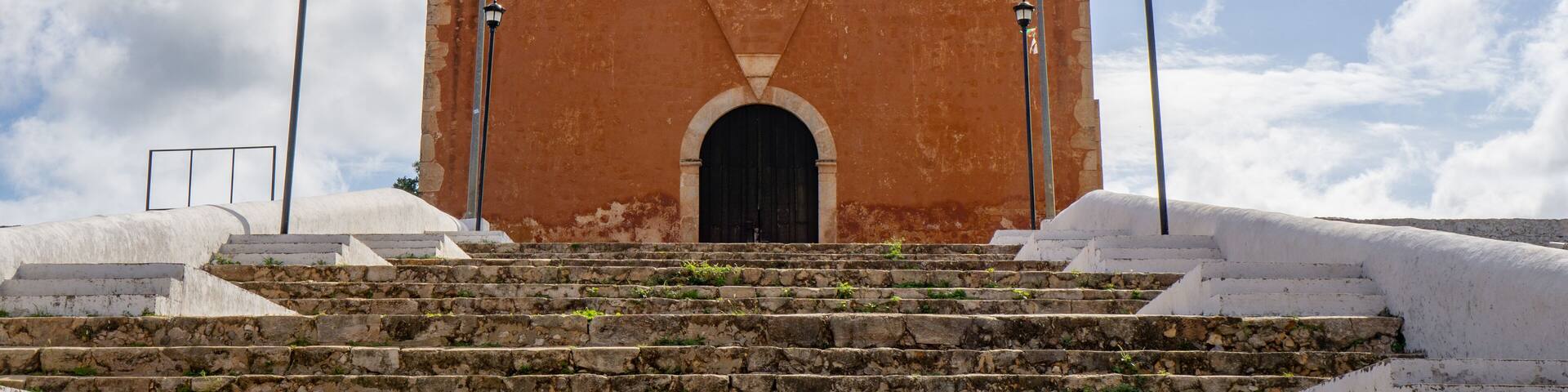 Church in Santa Elena, Yucatan, Mexico