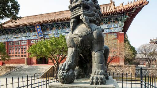 dai temple in china taishan ancient buildings was magnificent