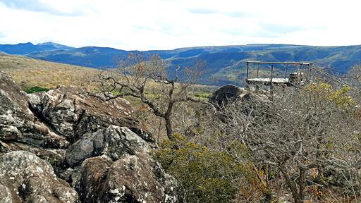 View from a lookout point in Rio Preto State Park, Minas Gerais, Brazil