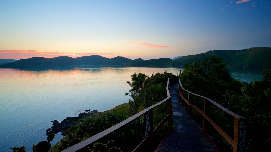 Monte Arpoador caratteristiche di tramonto e vista della costa