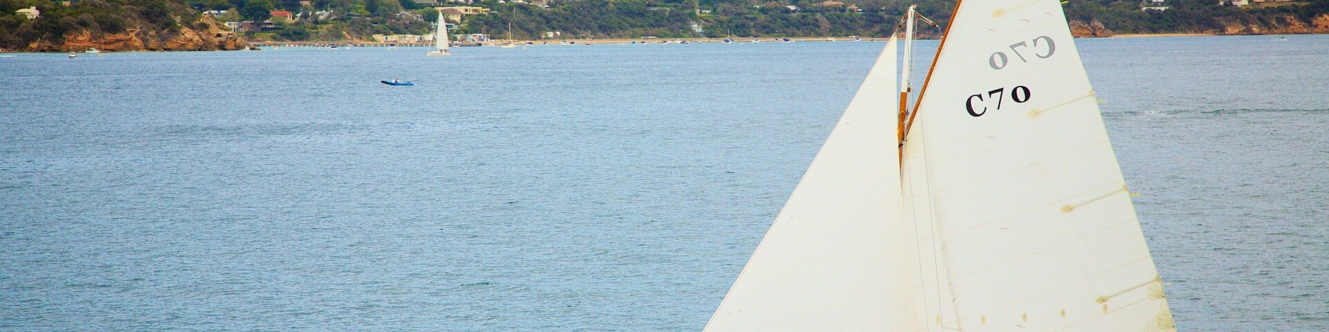 Searoad Ferry Terminal showing sailing