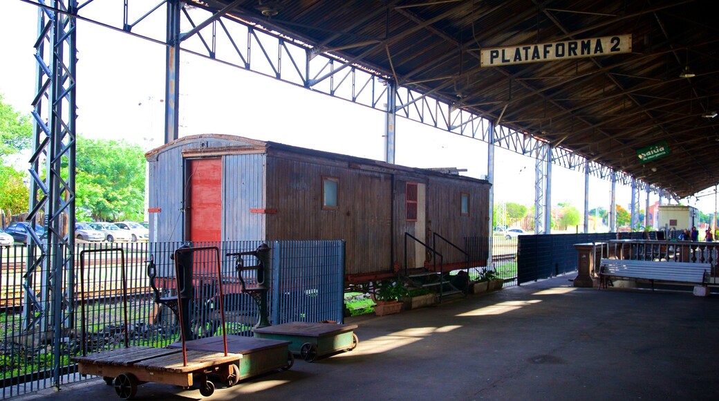 Culture Station featuring signage and railway items
