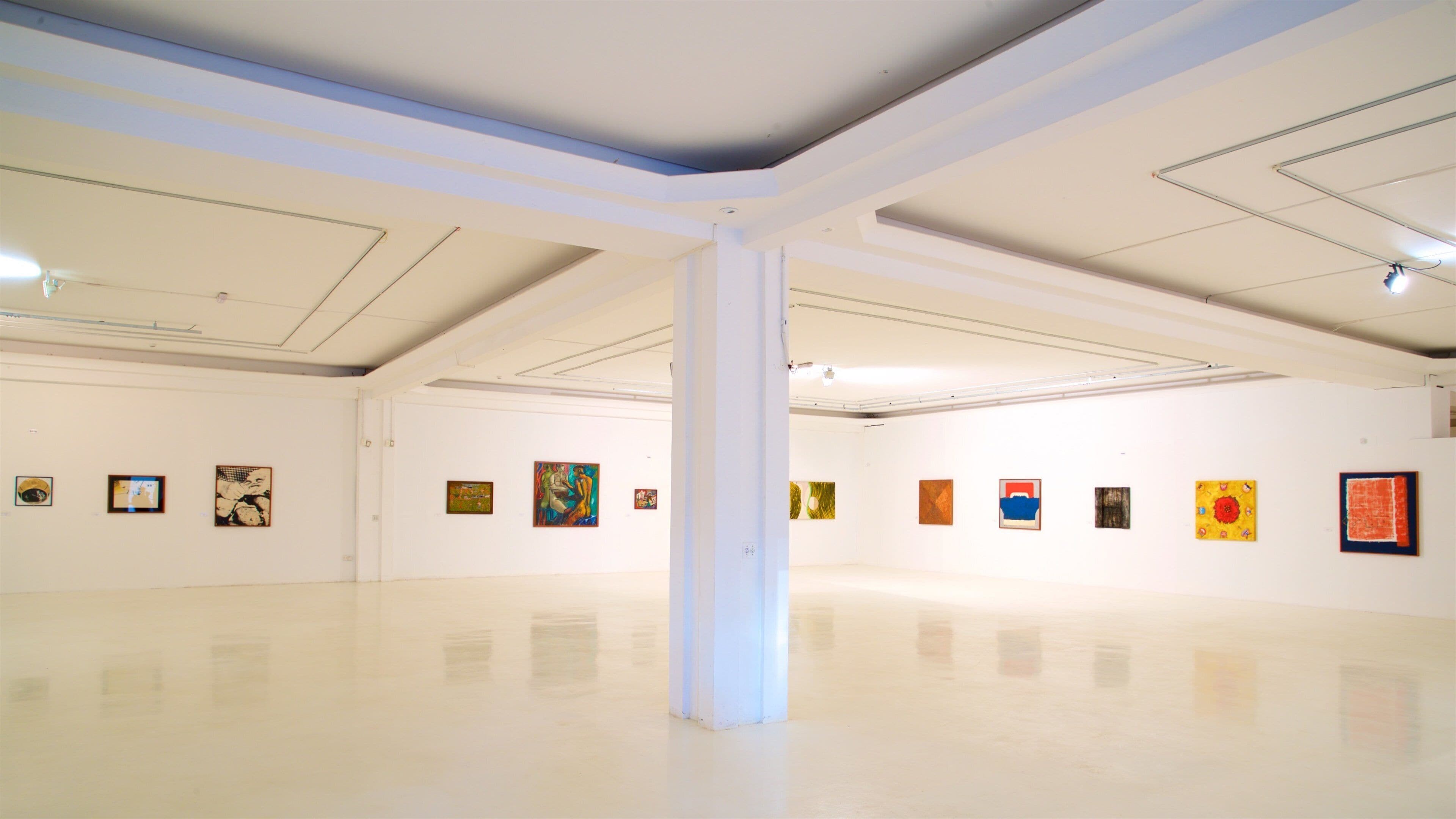 Museo de Arte Contemporáneo ofreciendo arte y vistas de interior
