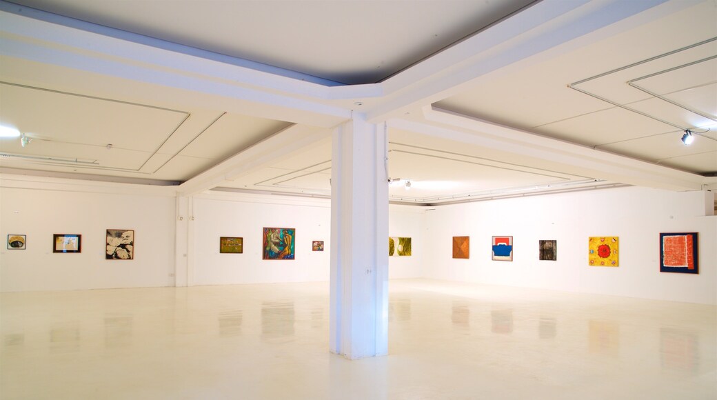 Museo de Arte Contemporáneo ofreciendo arte y vistas de interior