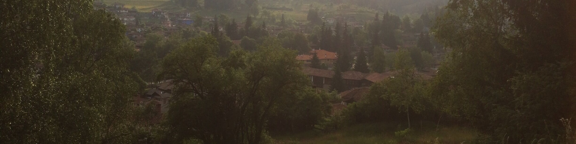 At the memorial in Koprivshtitsa
