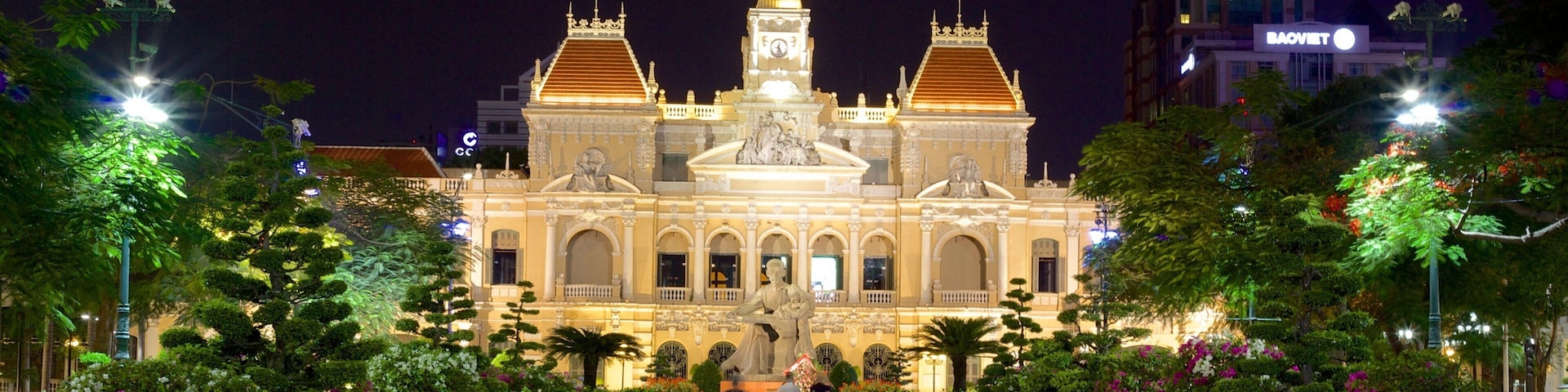 Dong Khoi Street featuring a castle, night scenes and a park