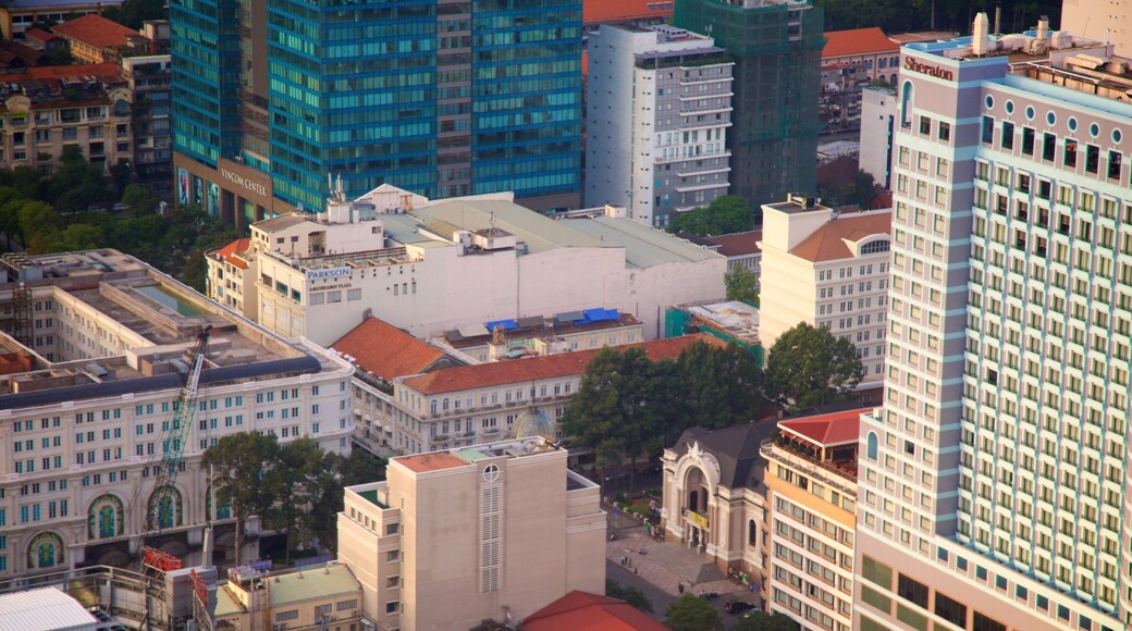 Saigon Skydeck featuring a city
