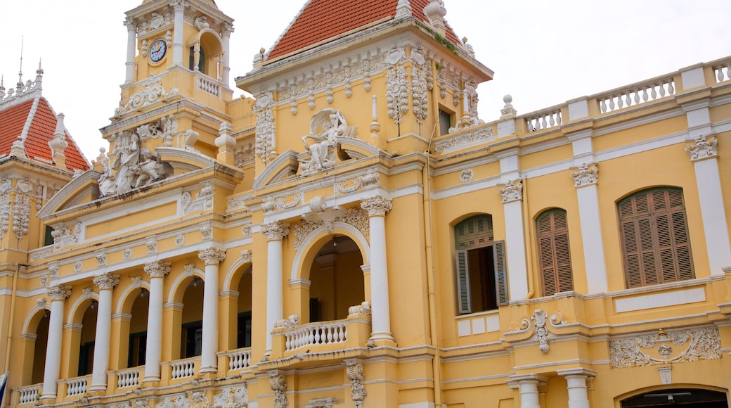 Ho Chi Minh-byen rådhus som viser historisk arkitektur