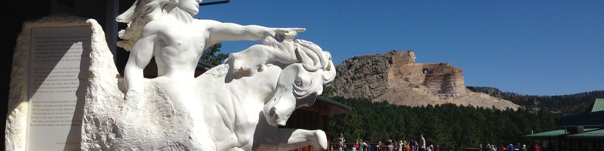 The crazy horse monument will be quite impressive when it is finished. It appears that work is continuing slowly!