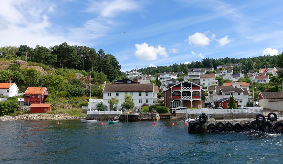 Seaside town, Norway