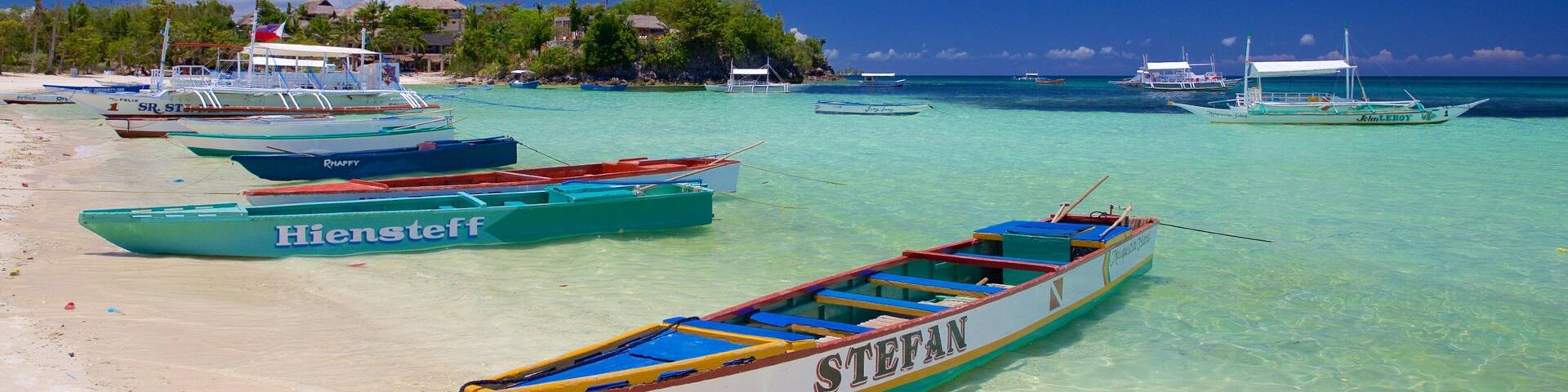 Cebu featuring general coastal views and a beach