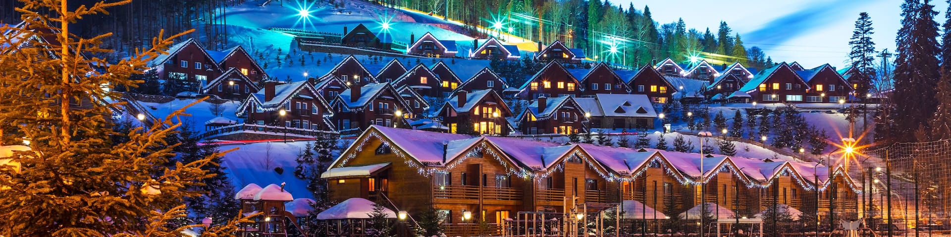 Winter ski resort Bukovel, Ukraine