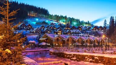 Winter ski resort Bukovel, Ukraine