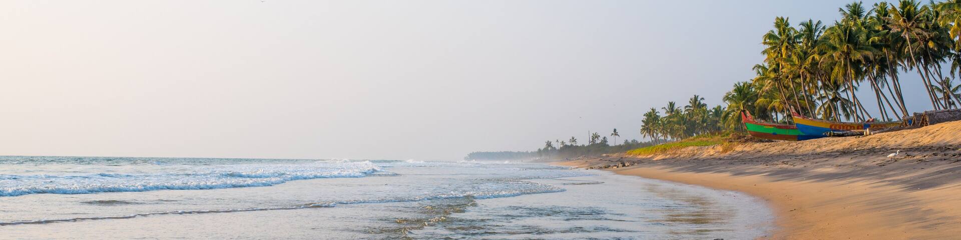 Kappil Beach, Edava, 5 km away to the North from Varkala, Kerala, India
