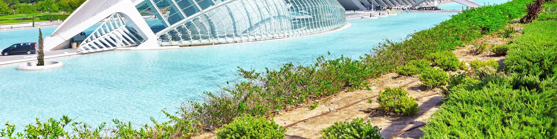 HDHYDT VALENCIA, SPAIN - SEPT 10: Science Museum (El Museu de les Ciencies Principe Felipe) - City of Arts and Sciences. September 10, 2014 in Valencia, Spai
