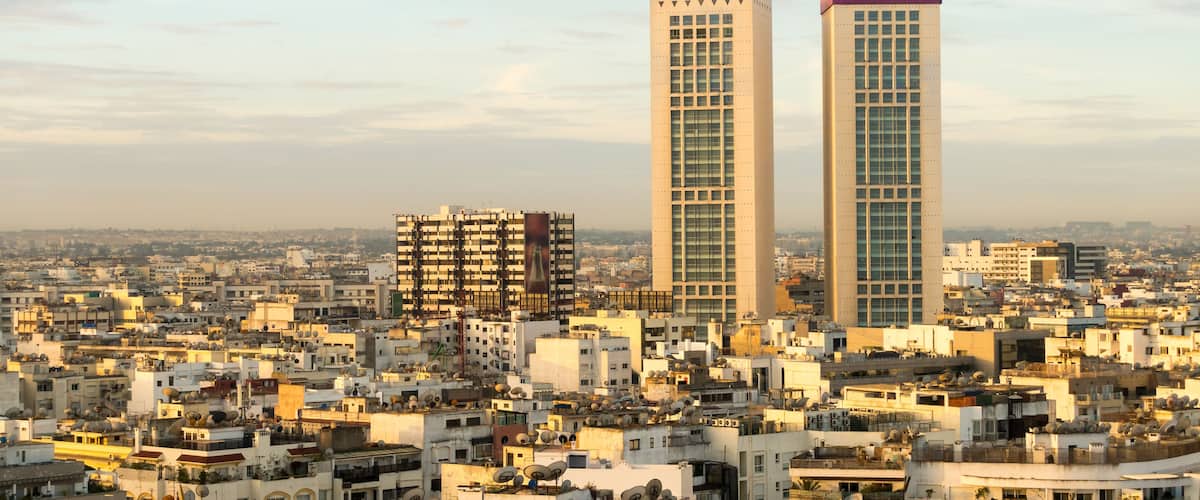 View over the city of Casablanca.