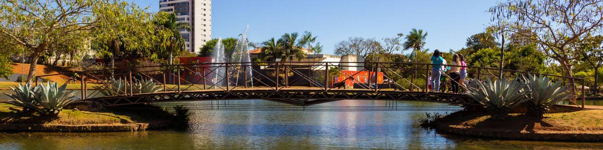 Detalhe de uma vista do Parque Ambiental do Ipiranga na cidade de Anápolis.