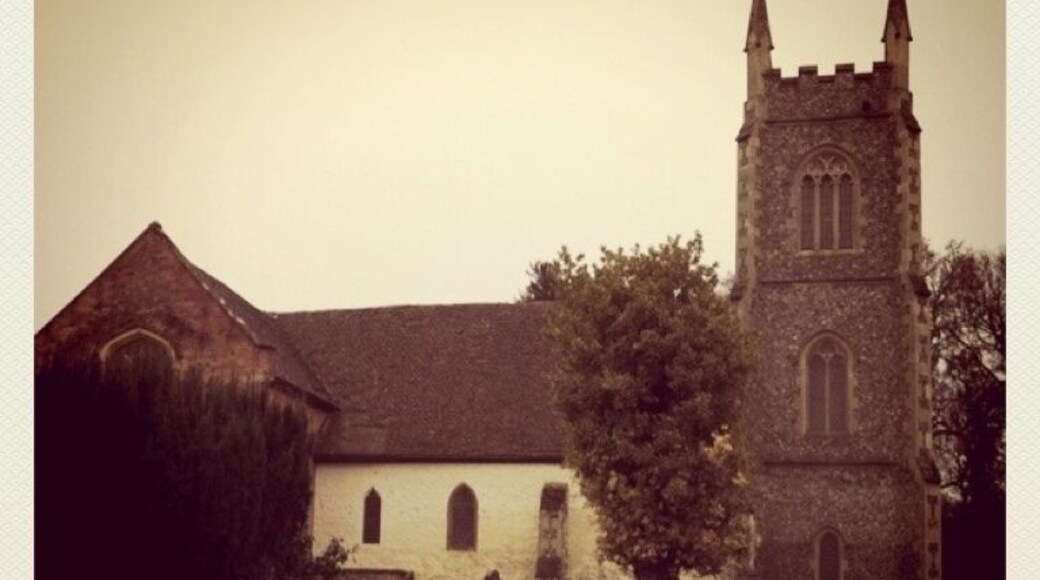 St Mary's Church in Hartley Wintney was built in 13th century by nuns. It is beautiful itself. Also can find the remains of 13th century wall paintings.