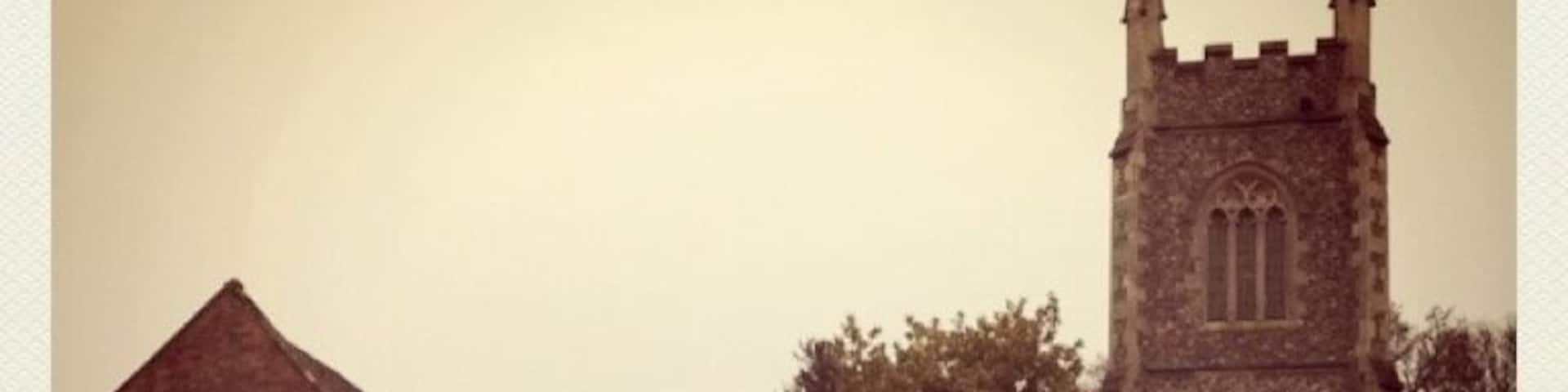 St Mary's Church in Hartley Wintney was built in 13th century by nuns. It is beautiful itself. Also can find the remains of 13th century wall paintings.