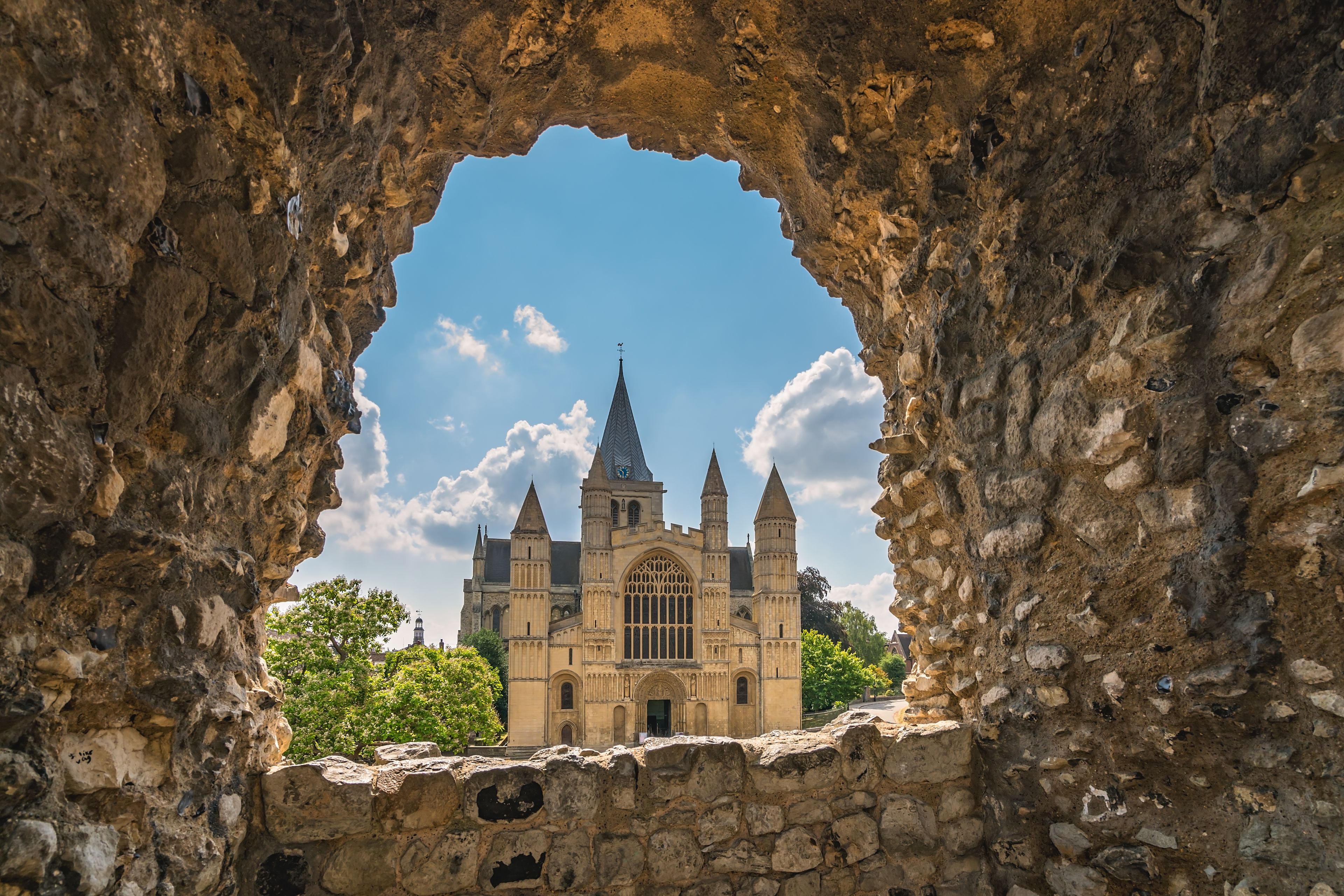 View of the magnificent Rochester Cathedral