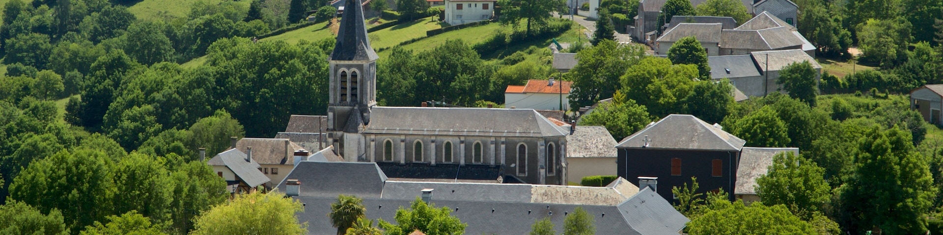 Mauvezin Chateau which includes a small town or village, tranquil scenes and landscape views