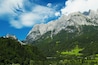 Austria, Salzburger Land, Castle Hohenwerfen and Tennen Mountains