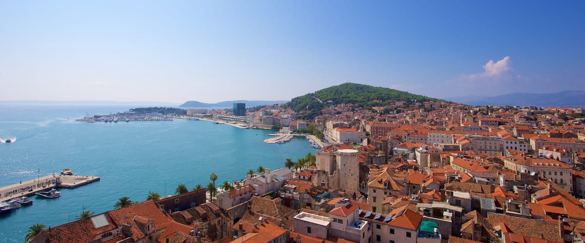 Split Riva featuring landscape views, a city and general coastal views