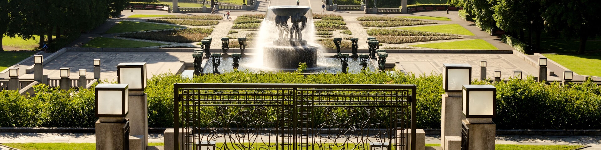 Overview on Frogner Park in Oslo Norway; Shutterstock ID 329952239