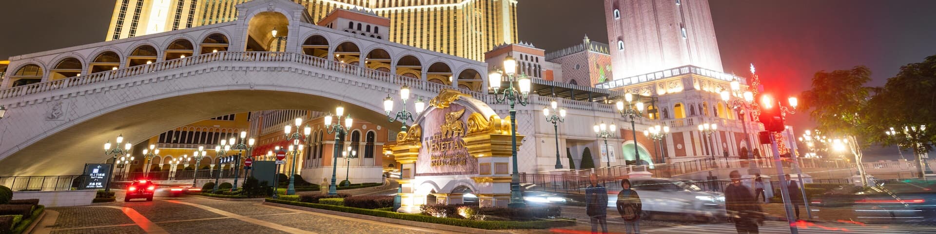 Venetian Macao Casino featuring a city and night scenes