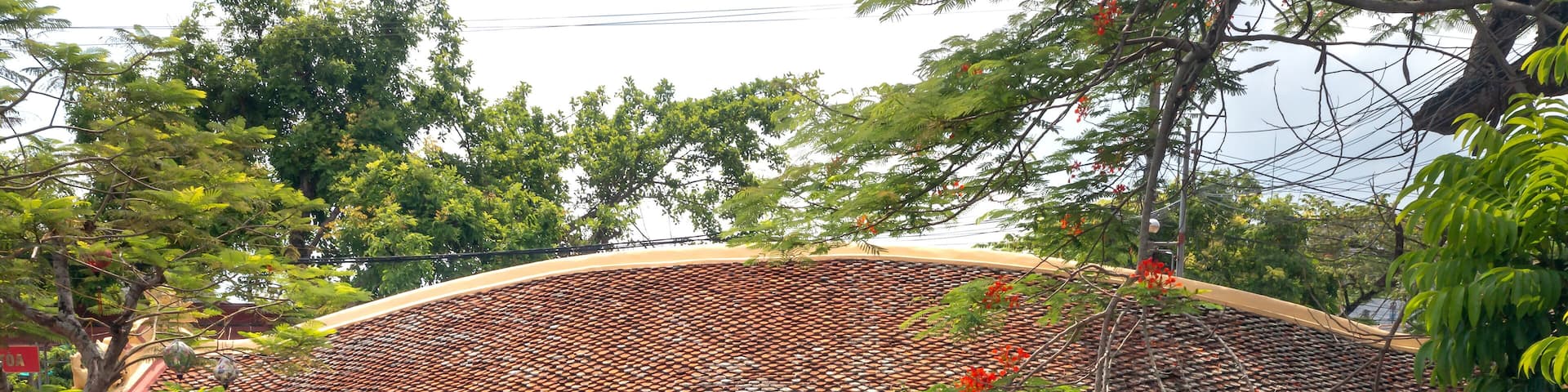 Hai Anh ancient tile bridge in Hai Hau district, Nam Dinh, Vietnam. The Tile Bridge was built in the 17th century