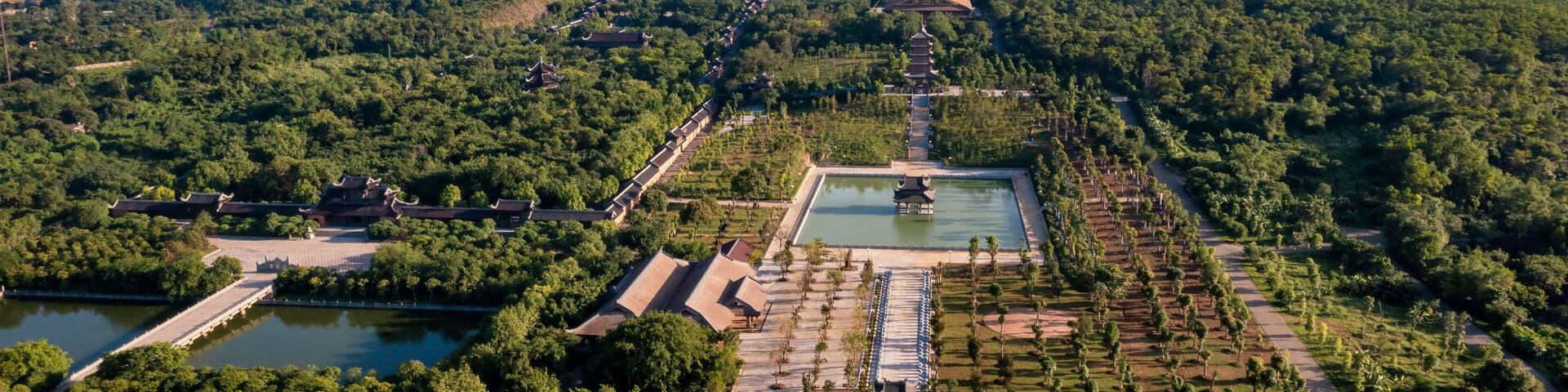Famous Bai Dinh temple, Ninh Binh, Vietnam