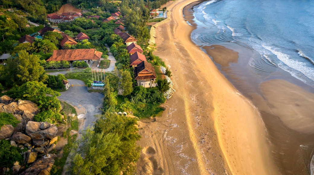 Quynh Vien 4-star resort in Thach Hai commune, Thach Ha district, Ha Tinh province, Vietnam. View from above