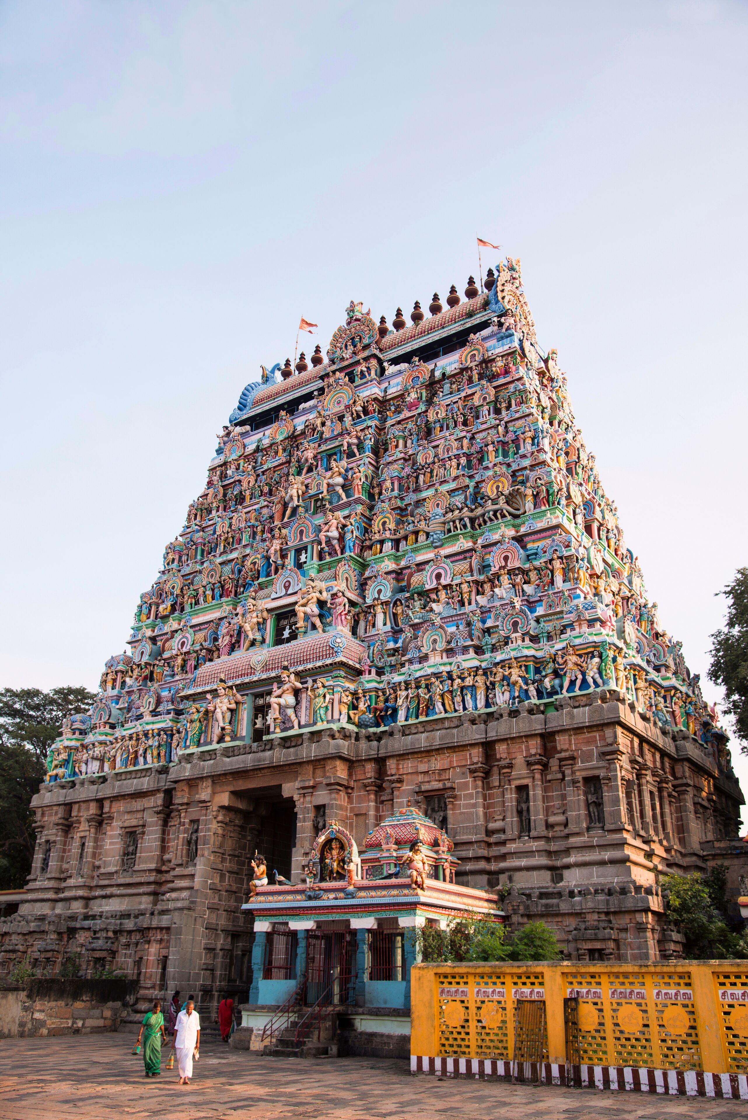 Colorful Gopuram of Nataraja Temple,, Chidambaram, Tamil Nadu, India