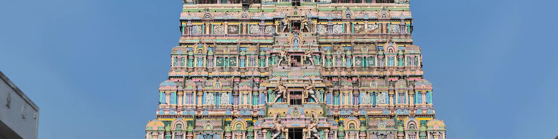 View East Gopuram of Nataraja Temple, Chidambaram, Tamilnadu, India