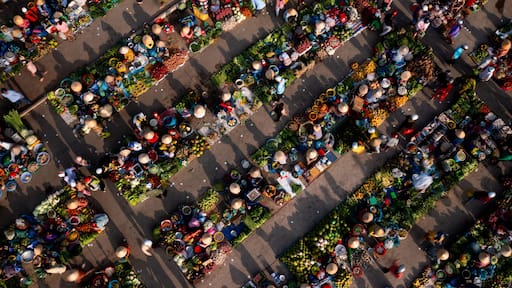 Vietnamese traditional market in Vi Thanh