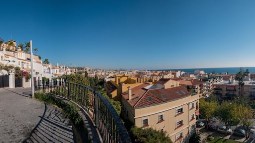 panoramic view from the top of la cala neighborhood in malaga