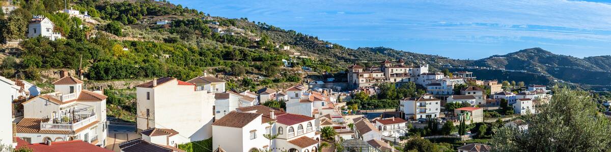 Walking on Canillas de Albaida village in Canillas de Albaida, Spain