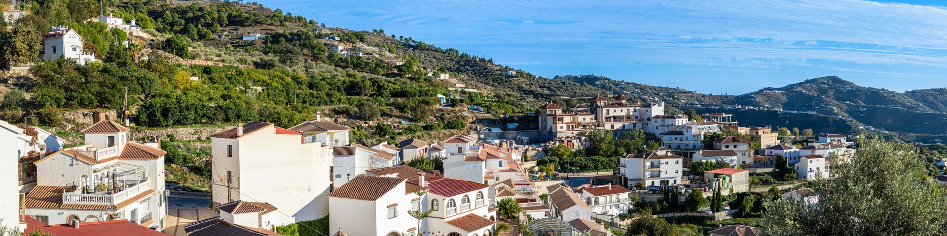 Walking on Canillas de Albaida village in Canillas de Albaida, Spain
