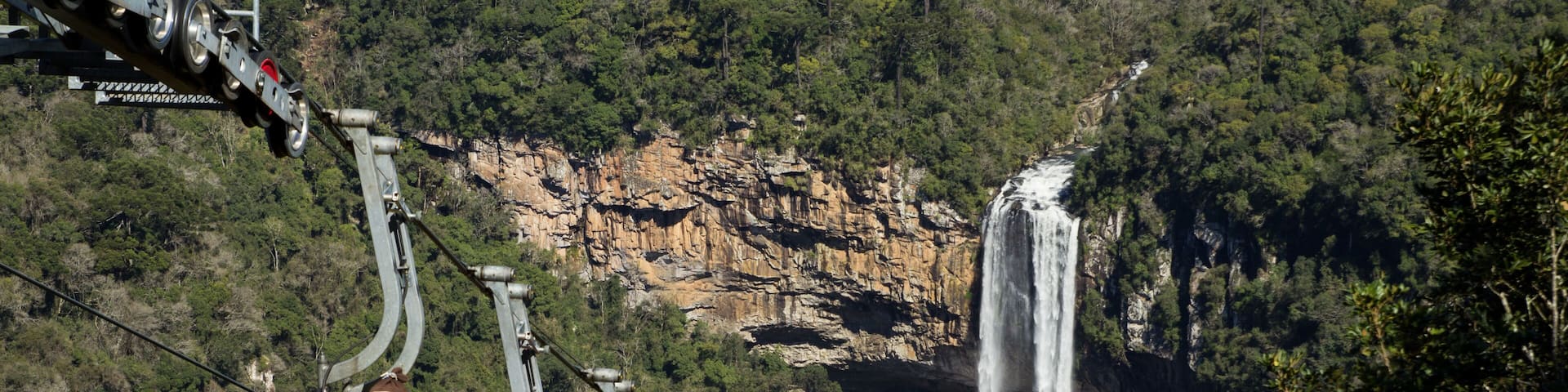Teleférico da Cachoeira do Caracol em Canela Rio Grande do Sul Brasil