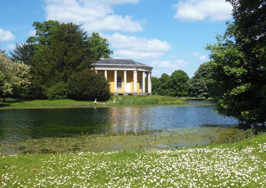 Temple of Music, West Wycombe Park, also known as the Island Temple