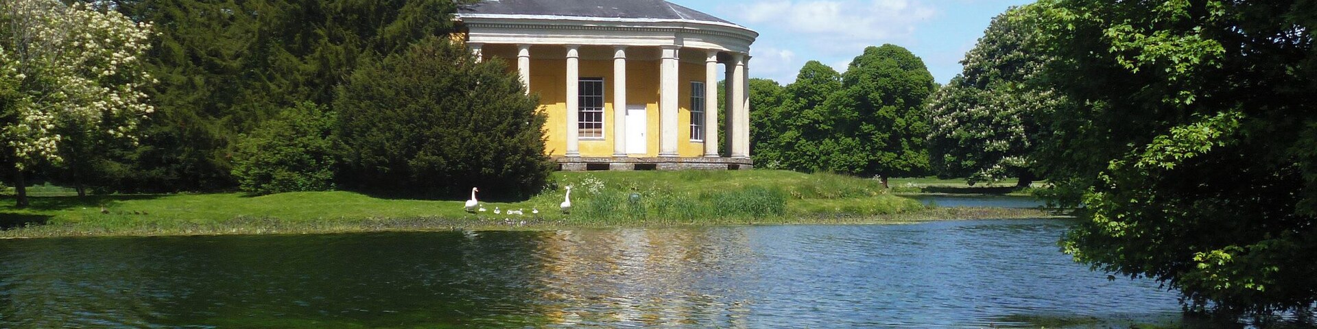 Temple of Music, West Wycombe Park, also known as the Island Temple
