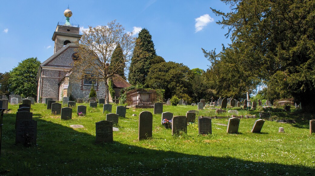 Church of England parish church of St Lawrence, West Wycombe, Buckinghamshire.